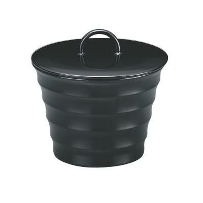 リングロクロ目椀黒無地