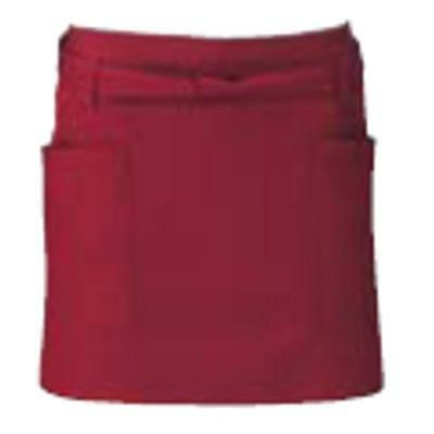 ショートエプロン T－6231 ワイン 【同梱グループA】