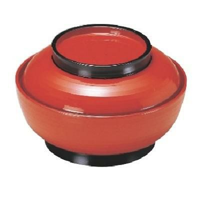 6寸乱引三日月丼朱ツバ黒内朱