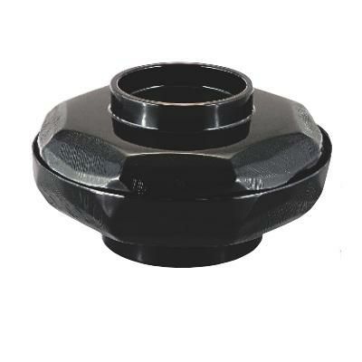 6寸荒彫亀甲平丼黒内朱