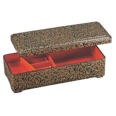 爪掛弁当金堆朱仕切付