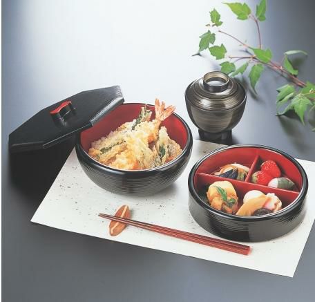 6寸ナツメ用仕切朱