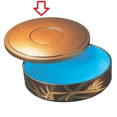 7寸冷麺浅鉢梨地蘭蓋