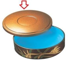 7寸冷麺浅鉢梨地蘭蓋