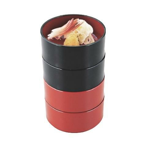 ABS2.2寸薬味鉢黒内朱