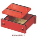 蓋付ミニセイロ（小）朱天黒本体（底板付）