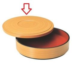 7寸冷麺浅鉢白木内朱蓋