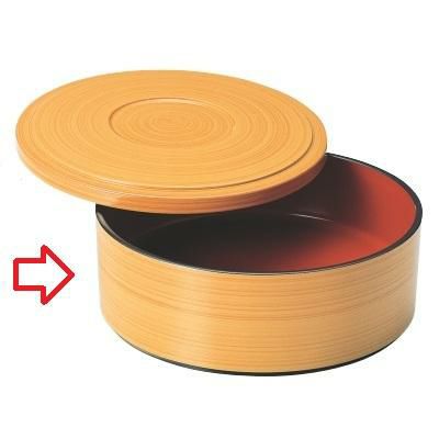 7寸冷麺深鉢白木内朱本体