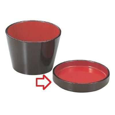 元禄薬味皿新溜内朱