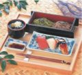 7寸長手ツノセイロ黒内朱本体（底板付）