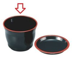 まゆ型千代口黒天朱