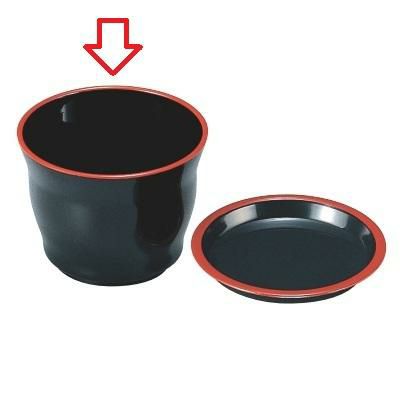 まゆ型千代口黒天朱