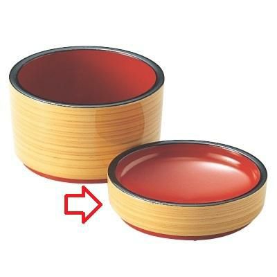 DX小皿白木（内朱）