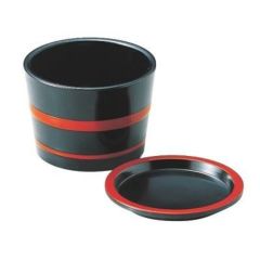 3.1寸桶型つゆ入黒朱ひもセット