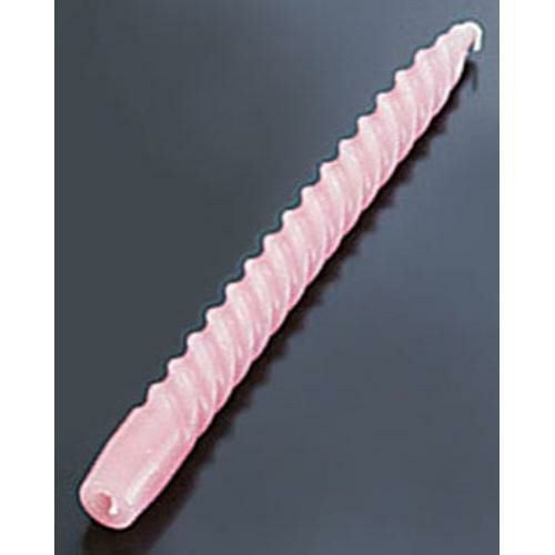 スパイラルキャンドル 10インチ ピンク (1打入)