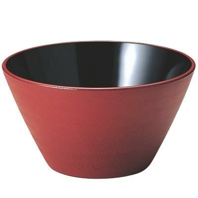 クイーン鉢朱乾漆内黒