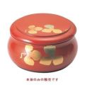 寿冠ちらし朱パール蔦絵（内黒）本体（深）