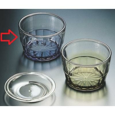 3寸菊カット汁鉢ブルー