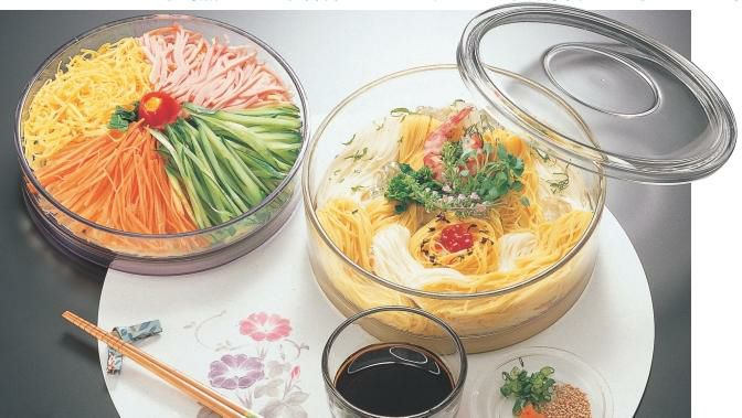 7寸冷麺鉢（浅）ブルー