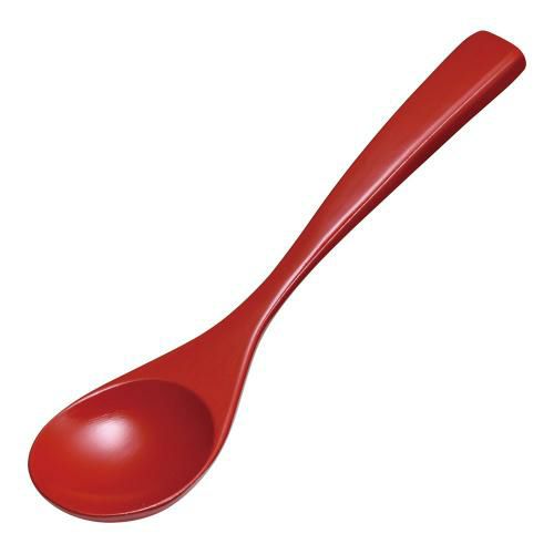 本漆雑炊スプーン 朱