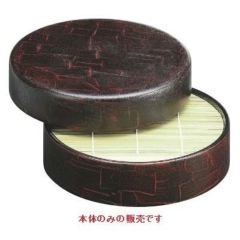 DX丸ざる油彩漆刻塗本体（底板無）