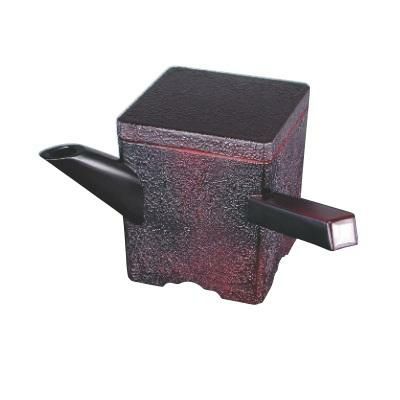 新元禄角湯筒（大）古代漆刻塗