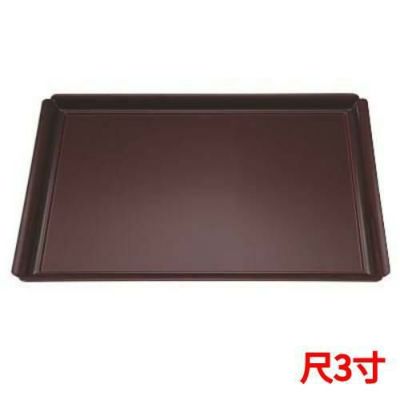 木瓜長角盆溜毘沙門天裏黒塗尺3 黒