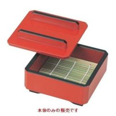 DX隅切ミニセイロ朱天黒本体（底板付）