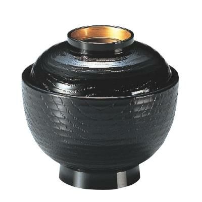 3.4寸平筋小吸椀黒蓋高台内金