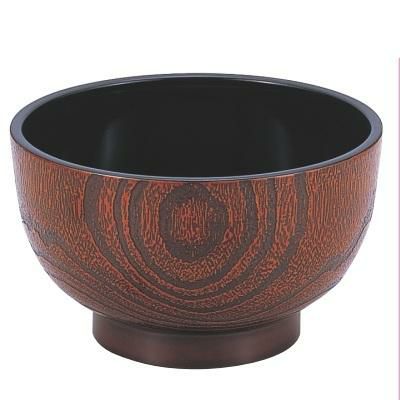 5寸桐木目丼栃内黒