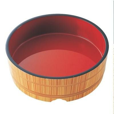 めん桶白木内朱8寸
