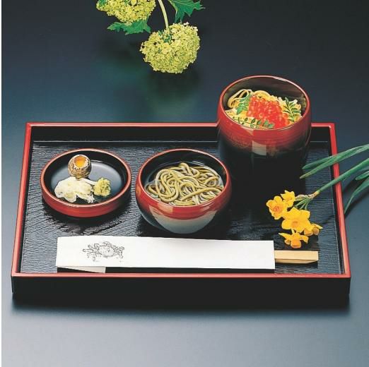 3.3寸タイコそば椀ルミナスオレンジ薬味皿