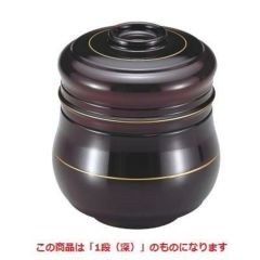 ひさごそば椀溜金ライン内朱1段（深）