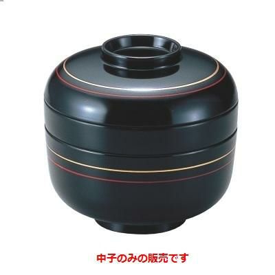 越前そば椀黒朱金ひも内黒中子