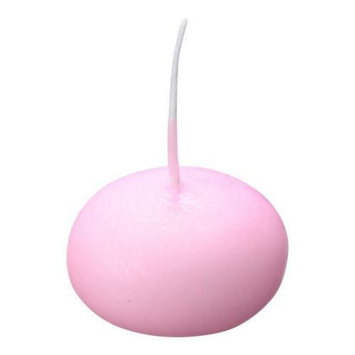 フラットキャンドル(24ヶ入)40045 ピンク