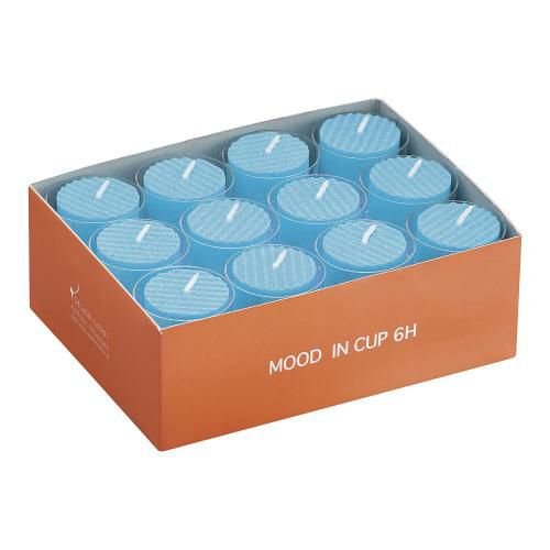 カップ入 カラーキャンドルローソク ブルー (24ヶ入)