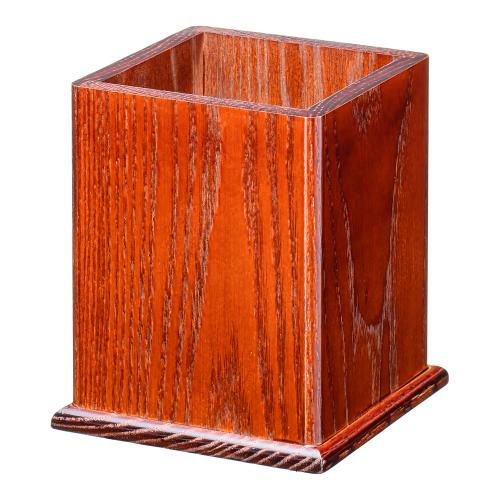 木製 角型ワイド箸立 16109 (ブラウン)