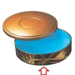 7寸冷麺浅鉢梨地蘭本体