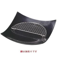 8.5寸高台弥生鉢油滴天目裏黒網別