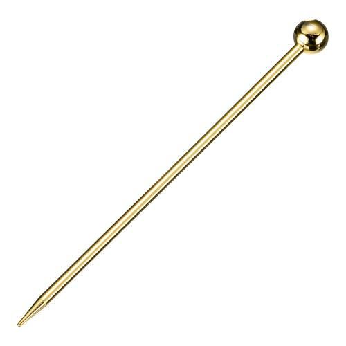18-8オードブルピン 金メッキ 玉付(6本入)