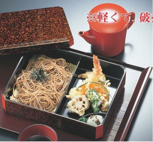 隅切天そばセイロ津軽塗親