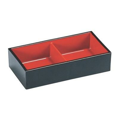 珍味箱黒内朱ニツ仕切