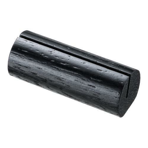 えいむ 木製カード立て(丸型) 木理-42 黒