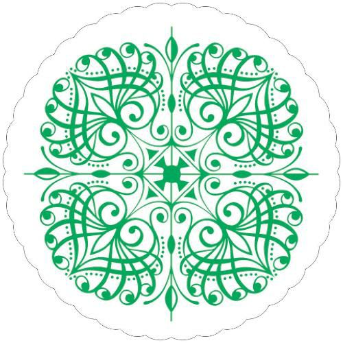 紙コースター 菊丸緑(100枚入) 10900