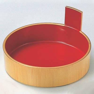 片手盛桶白木内朱6.5寸