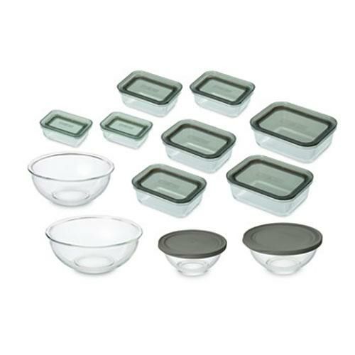 【家庭用】【アイリス】 耐熱ガラス容器 １２点セット TGS-12S クリアブラック/グレー アイリスオーヤマ