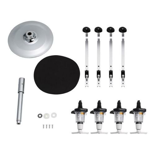 ビューモント ウィスキーメジャースタンド ロータリー式 4本立11/2oz白