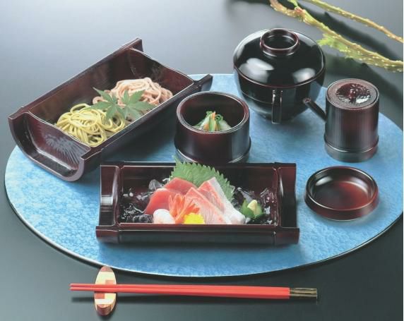 越前すす竹（浅）盛器