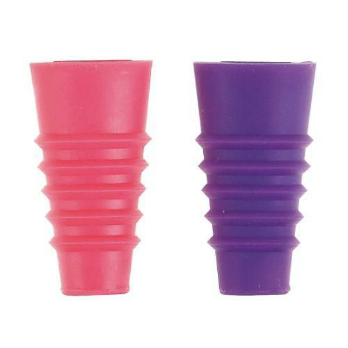 ViV シリコンボトルストッパー 2ヶ組 ピンク&パープル 59856