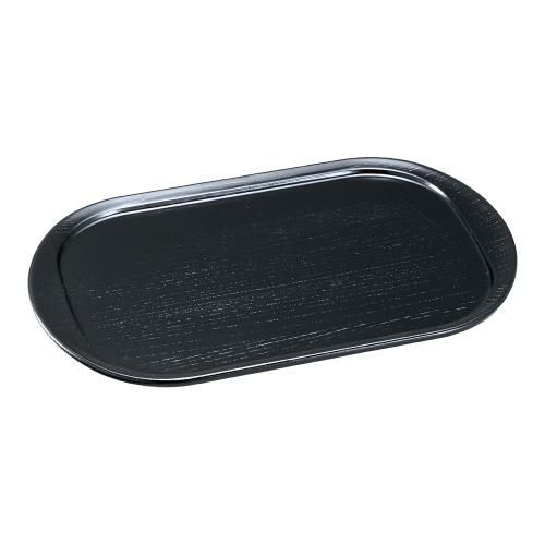 木製ブラックトレー(ウレタン塗装) NKB-503 小